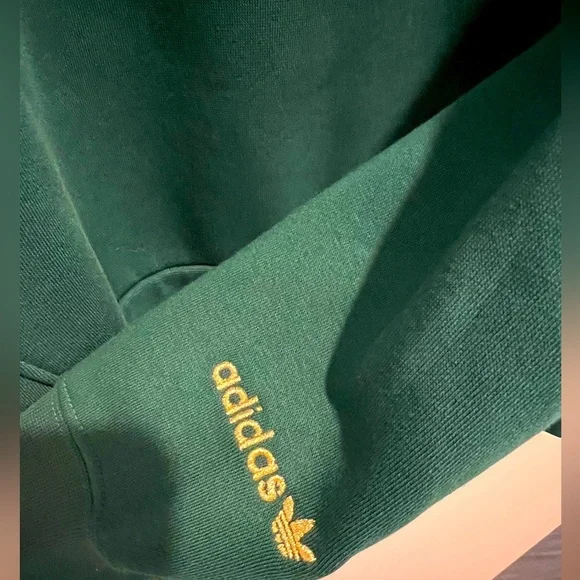 ADIDAS Deco Trefoil Hoodie Green. - Picture 6 of 8